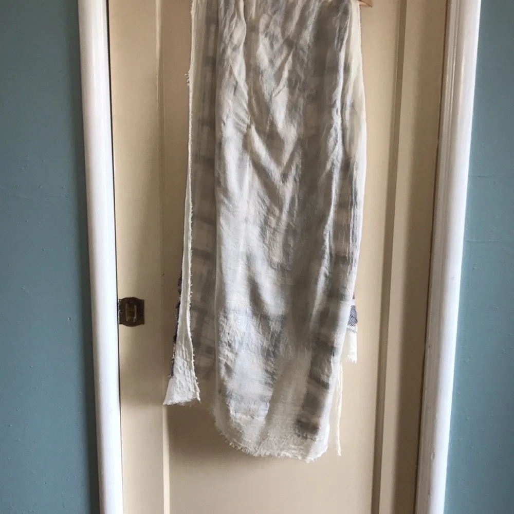 Silk plaid patchwork blanket scarf